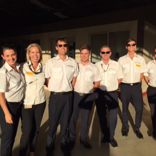 Group of plane pilots photo